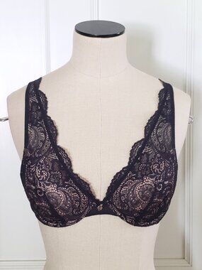 Third Love 24/7 Lace Contour Plunge bra 34B